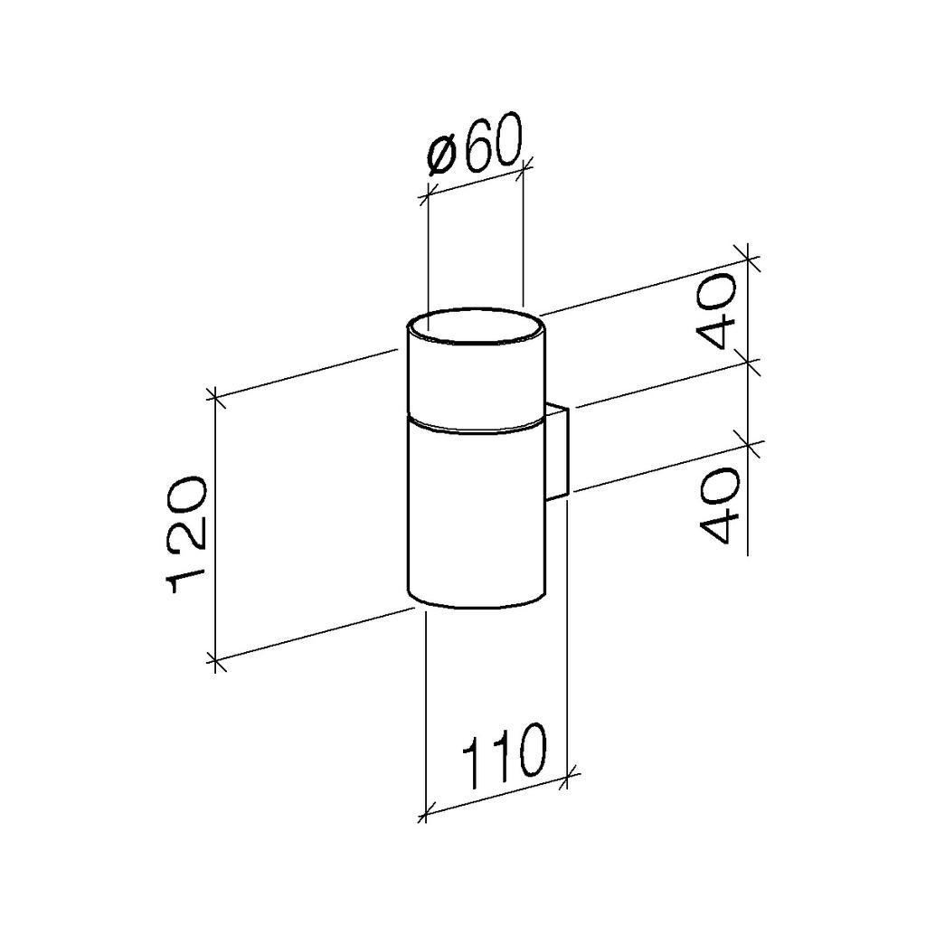 Dornbracht 83401979 Meta.02 Tumbler Platinum Matte 2