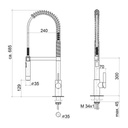 Dornbracht 33860875 Tara Ultra Single Lever Mixer Platinum Matte 2