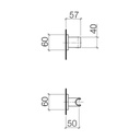 Dornbracht 28050980 Symetrics Wall Bracket Platinum 2