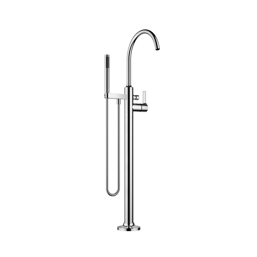 Dornbracht 25863809 Vaia Free Standing Tub Spout Dark Platinum Matte 1