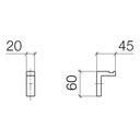Dornbracht 83251980 Symetrics Hook Platinum Matte 2