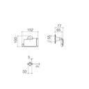 Dornbracht 83510892 Tara Tissue Holder Platinum 2