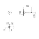 Dornbracht 83590809 Vaia Toilet Paper Holder Dark Platinum Matte 2