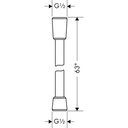 Hansgrohe 28276003 Techniflex 63 Handshower Hose Chrome 2