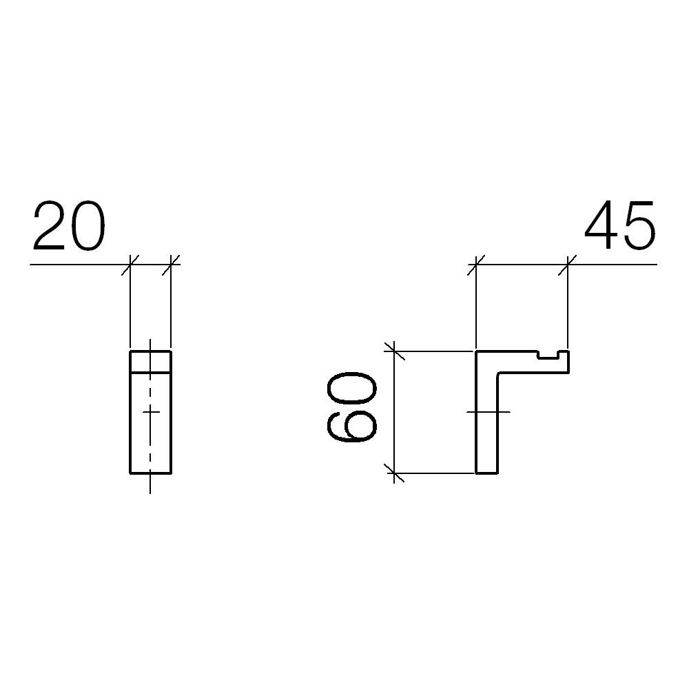 Dornbracht 83251980 Symetrics Hook Platinum Matte 2