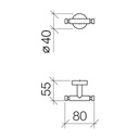 Dornbracht 83256979 Meta.02 Hook Chrome 2