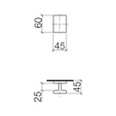 Dornbracht 11000980 Symetrics Door Handle Platinum Matte 2