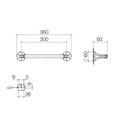 Dornbracht 83030361 Madison Towel Bar Platinum 2