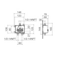 Dornbracht 35740970 Generic Rough Unit Deck With Temperature Control 2
