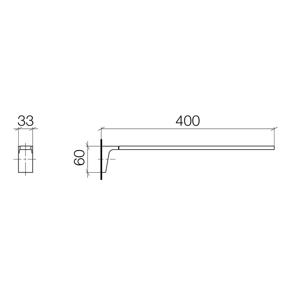 Dornbracht 83211705 Cl.1 Towel Bar Platinum Matte 2