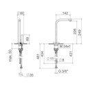 Dornbracht 17861790 Elio Hot & Cold Water Dispenser Platinum Matte 2