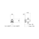 Dornbracht 35003970 Generic Wall Attachement 2