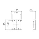 Dornbracht 1230597090 Symetrics Adapter Plate 2