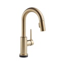 Delta 9959T Trinsic Single Handle Pull Down Bar Prep Faucet With Touch2O Champagne Bronze 1
