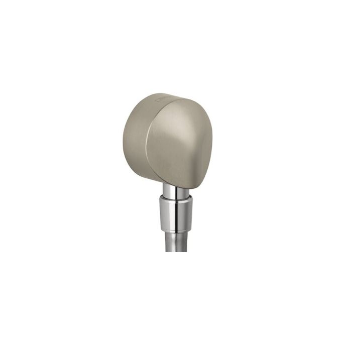 Hansgrohe 27458823 Wall Outlet With Check Valves Brushed Nickel 1