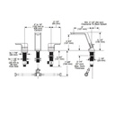 Delta 3599LF Pivotal Two Handle Widespread Lavatory Faucet Matte Black 2