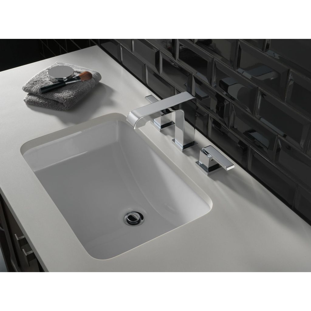 Delta 3567 Ara Two Handle Widespread Lavatory Faucet Matte Black 3