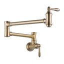 Delta 1177LF Traditional Wall Mount Pot Filler Champagne Bronze 1
