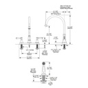 Delta 2497LF Cassidy Two Handle Kitchen Faucet With Spray Arctic Stainless 2