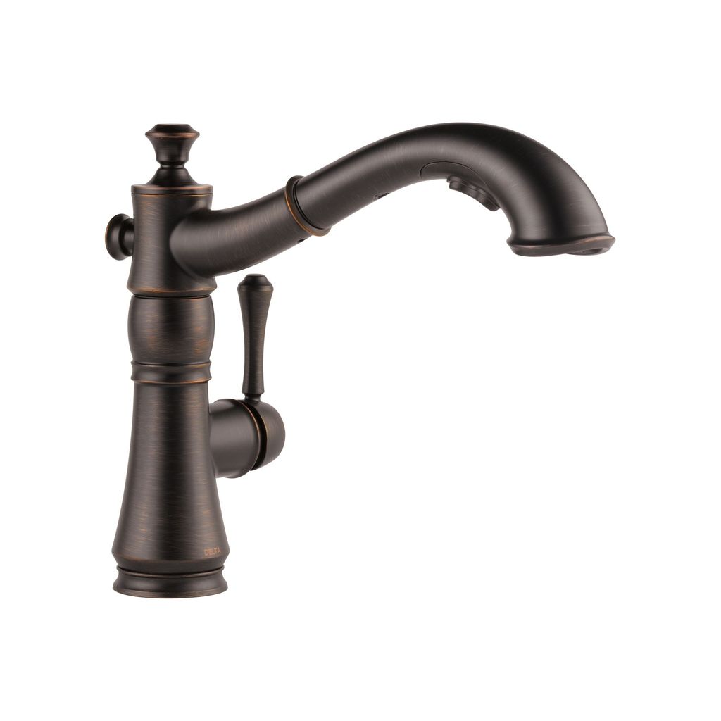 Delta 4197 Cassidy Single Handle Pull Out Kitchen Faucet Venetian Bronze 1