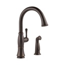 Delta 4297 Cassidy Single Handle Kitchen Faucet With Spray Venetian Bronze 1