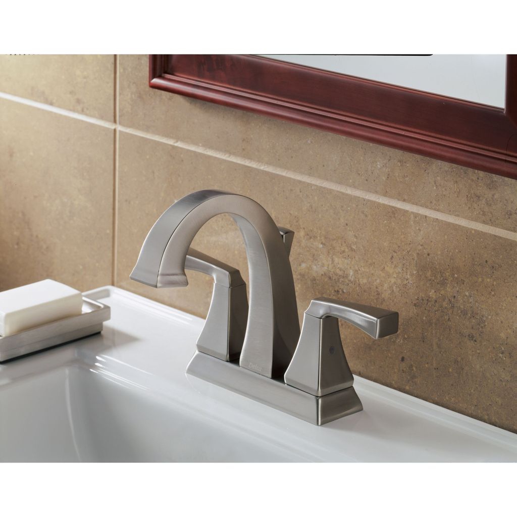 Delta 2551 Dryden Two Handle Centerset Lavatory Faucet Polished Nickel 3