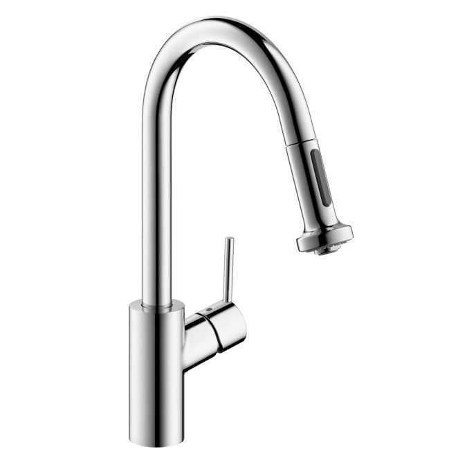 Hansgrohe 14877001 Talis S Kitchen Faucet With Pull Down 2 Spray Chrome 1