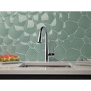 Delta 9913 Essa Single Handle Pull Down Bar Prep Faucet Arctic Stainless 3