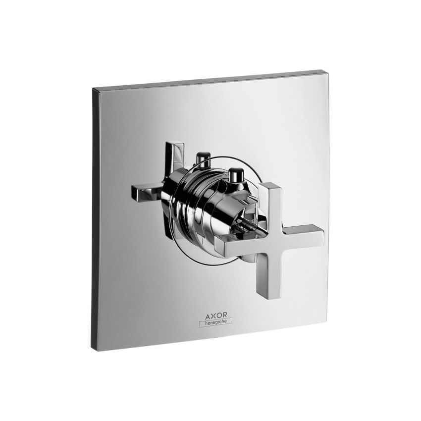 Hansgrohe 39716001 Axor Citterio Thermostatic Trim With Cross Handle Chrome 1