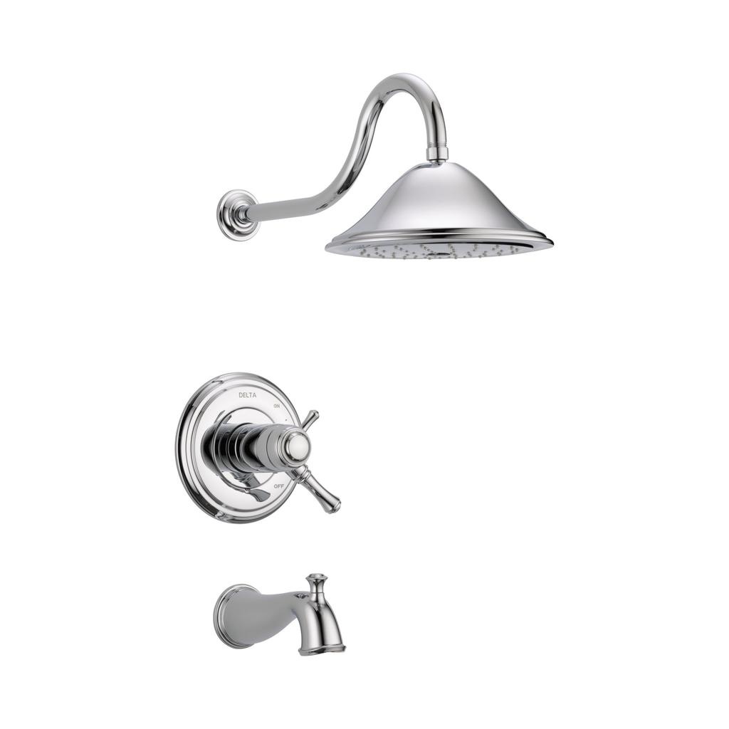 Delta T17T497 Cassidy TempAssure 17T Series Tub & Shower Trim Chrome 1
