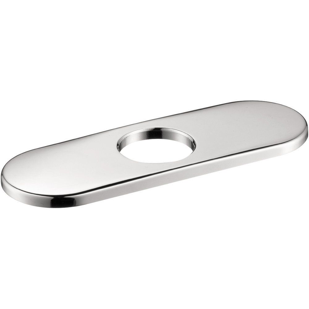 Hansgrohe 06490000 Base Plate for Contemporary Single Hole Faucets 6&quot; Chrome 1
