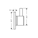 Hansgrohe 04232820 S Trio Quattro Trim Brushed Nickel 2