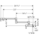 Hansgrohe 04218800 Talis C Wall Mounted Pot Filler Steel Optik 2