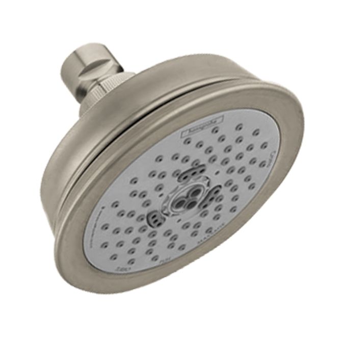 Hansgrohe 04070820 Croma C 100 3 Jet Showerhead Brushed Nickel 1