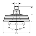 Hansgrohe 04070820 Croma C 100 3 Jet Showerhead Brushed Nickel 2