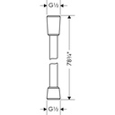 Hansgrohe 28274820 Techniflex Hose 80" Brushed Nickel 2