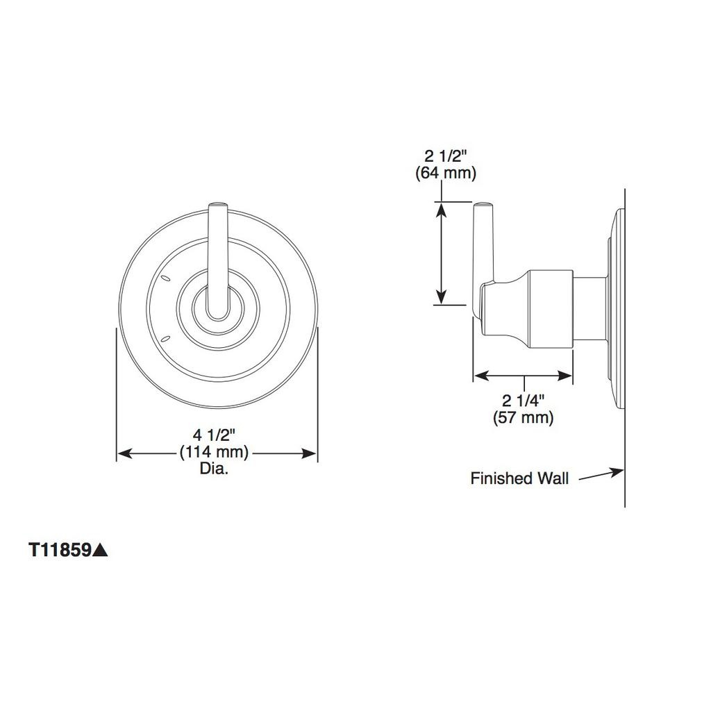 Delta T11859 Trinsic 3 Setting 2 Port Diverter Trim Chrome 2
