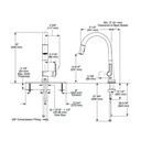 Delta 9193T Single Handle Pull Down Kitchen Faucet Touch2O Technology Black Stainless 2