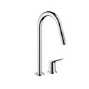 Hansgrohe 34822001 Axor Citterio M Single Handle Pull Down Spray Kitchen Faucet Chrome 1