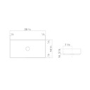 Alape 3213000000 AB.ME750 Sit-on Basin Rectangular White 2