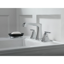 Delta 3564 Ashlyn Two Handle Widespread Lavatory Faucet EZ Anchor Brilliance Stainless 3