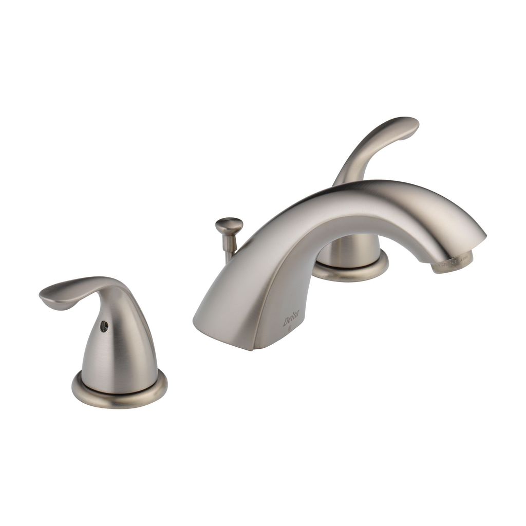 Delta 3530LF Classic Two Handle Widespread Lavatory Faucet Brilliance Stainless 1