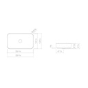 Alape 3507500000 SB.SR650 Dish Basin Rectangular White 2
