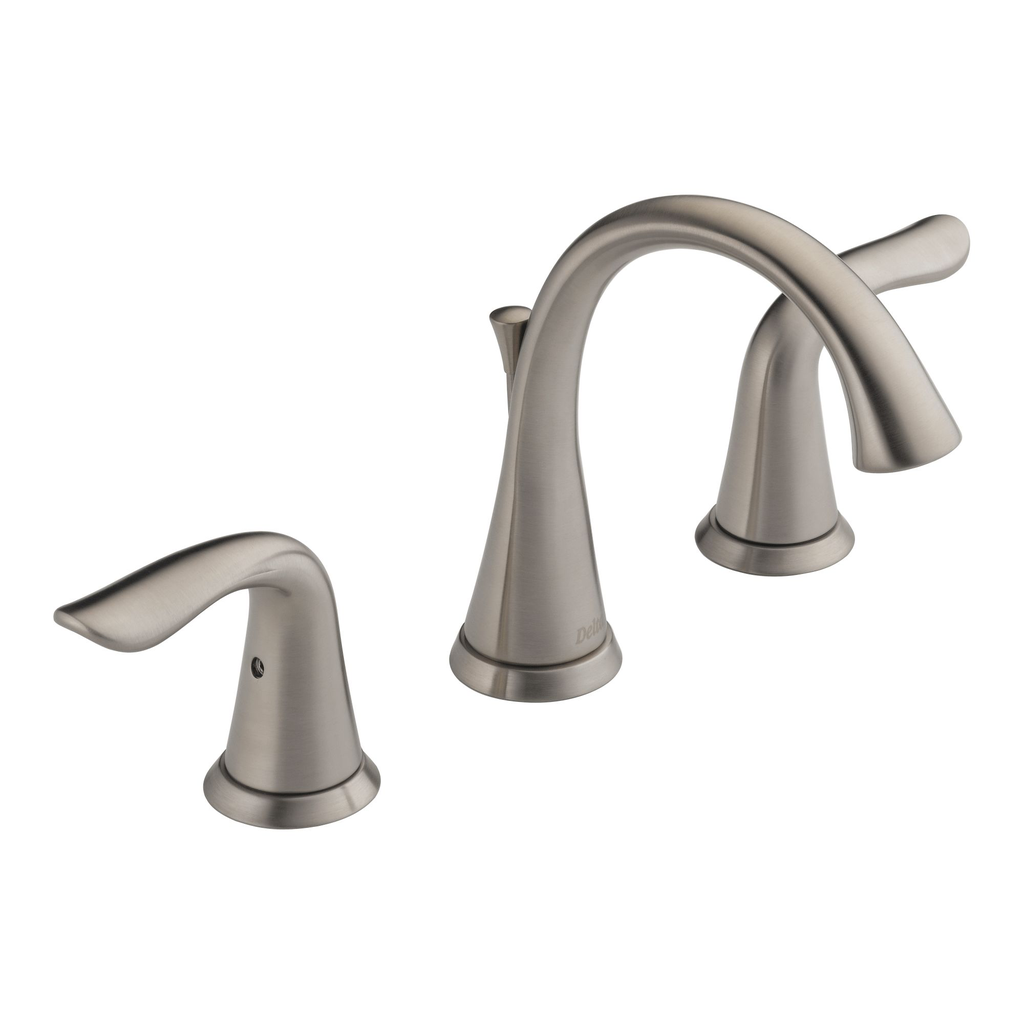 Delta 3538 Lahara Two Handle Widespread Lavatory Faucet Brilliance Stainless 1