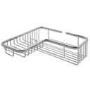 Laloo 3391C Corner Soap And Bottle Wire Basket Chrome 1