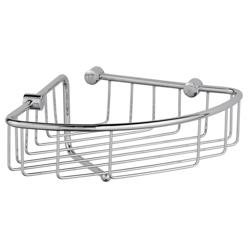 Laloo 3381C Corner Wire Basket Chrome 1