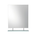 Laloo M00147V Mirror With Hanging Bottom Shelf 1