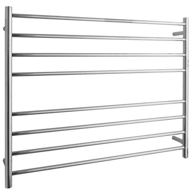 Laloo ETW1-19PS 8 Bar Double Wide Towel Warmer Polished Stainless 1