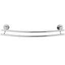 Laloo CR3830DBN Classic R Double Towel Bar Brushed Nickel 1