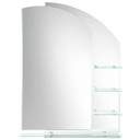 Laloo H00165 Double Layered Mirror With Shelves 1